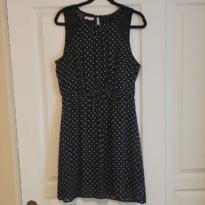 Maurices Black and White Polka Dot Mini Dress
